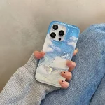 قاب آسمون آبی طرح Cloud Brush مناسب گوشی آیفون - Image 2