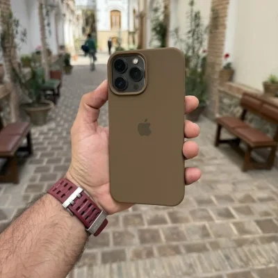 قاب سیلیکونی new brown مناسب گوشی آیفون