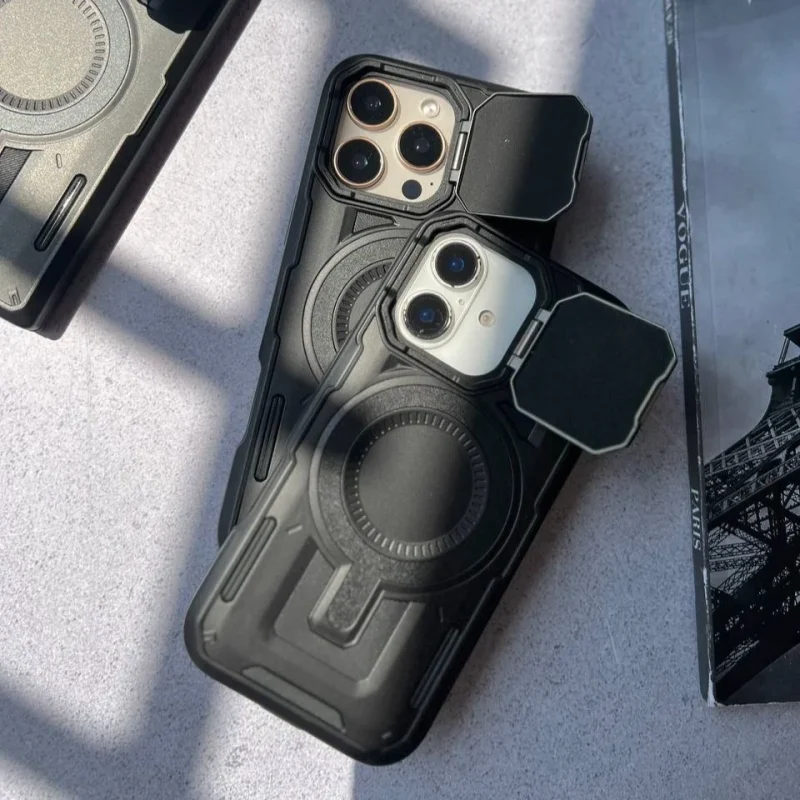 قاب مگ سیف کاور لنزدار مدل IRON Shell MagSafe مناسب گوشی سامسونگ - Image 3