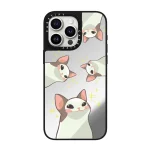 قاب چاپی سفارشی آینه ای casetify طرح mimcat کد 0447 مناسب گوشی شیائومی