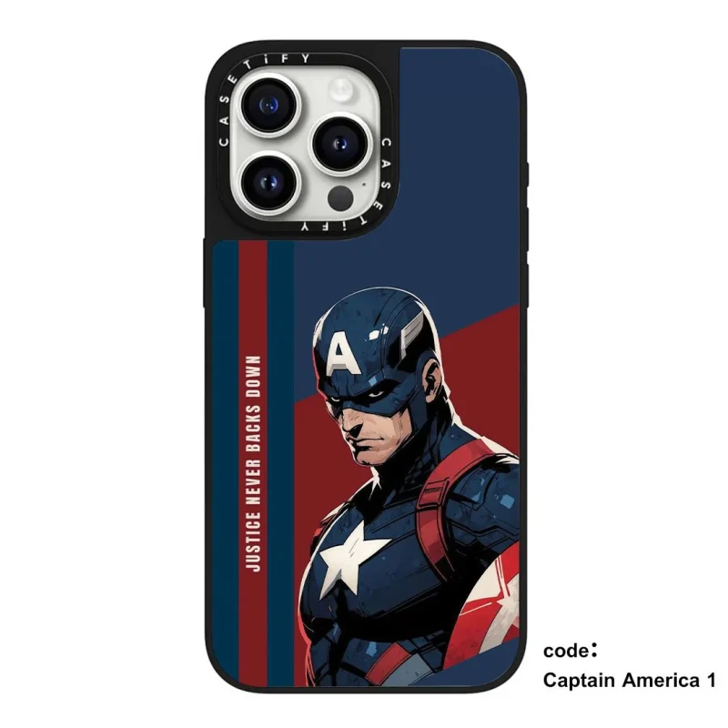 قاب casetify چاپی سفارشی طرح marvel collection – Captain America کد 0344 مناسب گوشی آیفون - Image 1