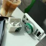 قاب سیلیکونی پاپ سوکتی استارباکس مدل starbucks مناسب گوشی آیفون