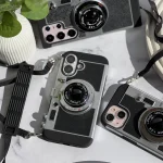 قاب‌ دوربین کمرا مدل Camera 3D با آویز مناسب گوشی آیفون مناسب گوشی آیفون - Image 2
