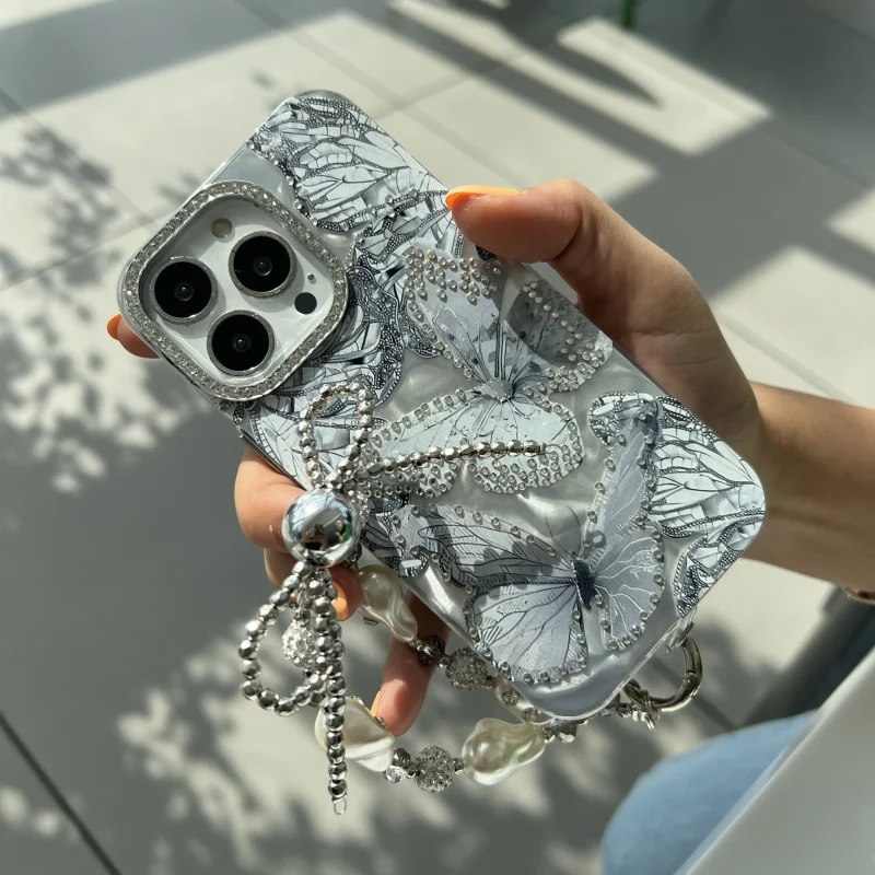 قاب پروانه طرح gray butterfly diamond بدون آویز مناسب گوشی شیائومی - Image 5