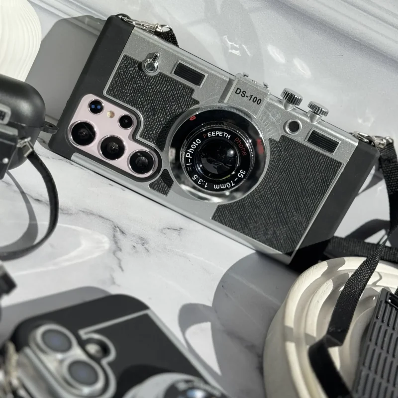 قاب‌ دوربین کمرا مدل Camera 3D با آویز مناسب گوشی آیفون مناسب گوشی آیفون - Image 7