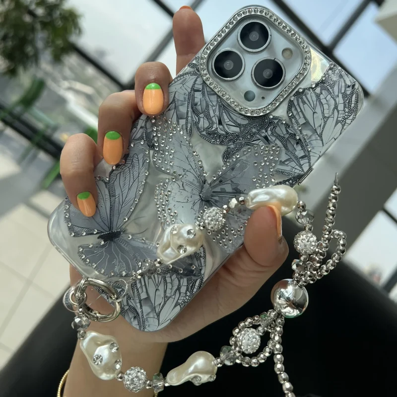 قاب پروانه طرح gray butterfly diamond بدون آویز مناسب گوشی شیائومی - Image 4