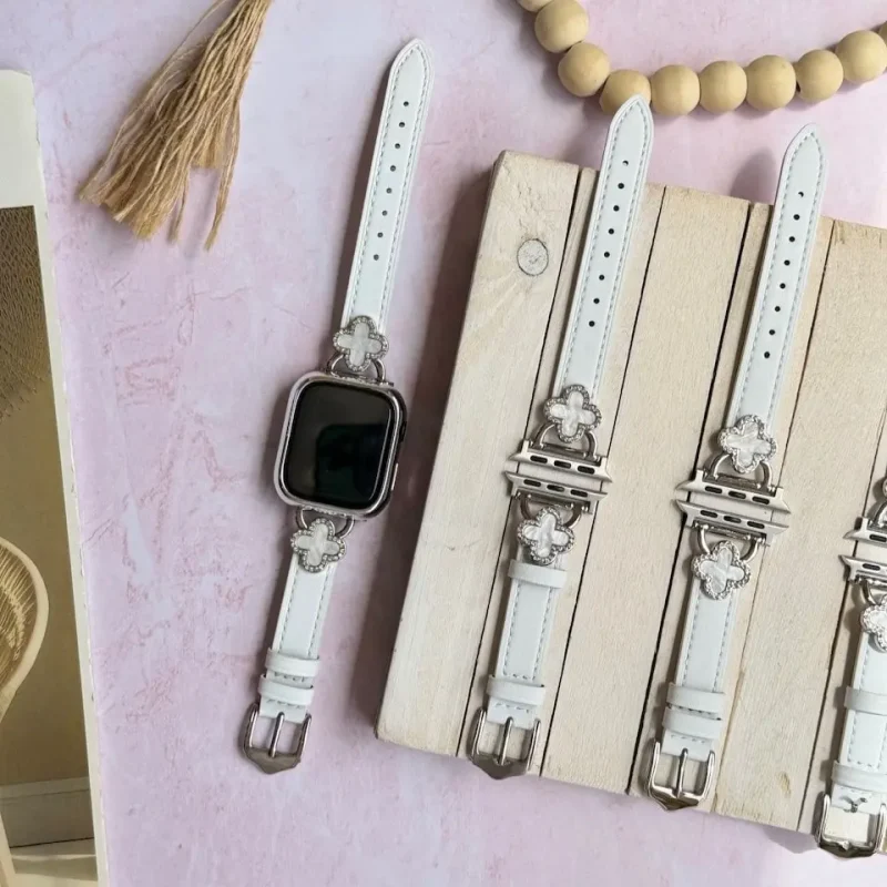 بند اپل واچ مدل ون کلیف چرمی الحمرا Arpels - Image 4