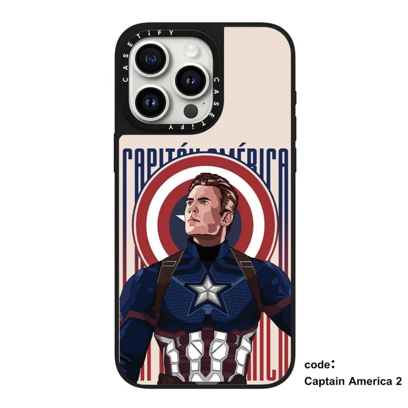 قاب casetify چاپی سفارشی طرح marvel collection – Captain America کد 0344 مناسب گوشی آیفون - Image 2