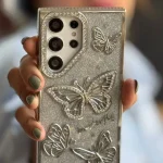 قاب پروانه طرح دیاموند Diamond butterfly با آویز مناسب گوشی سامسونگ - Image 6