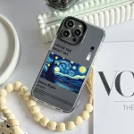 قاب چاپی سفارشی شفاف casetify طرح starry night ونگوگ کد 0394 مناسب گوشی سامسونگ - Image 2