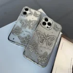 قاب پروانه طرح دیاموند Diamond butterfly با آویز مناسب گوشی سامسونگ - Image 4