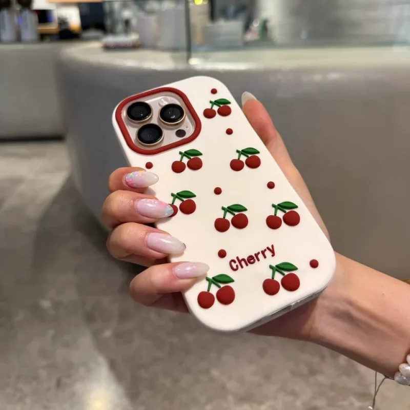قاب آلبالو گیلاس ریز سیلیکونی Cherry مناسب گوشی سامسونگ - Image 2