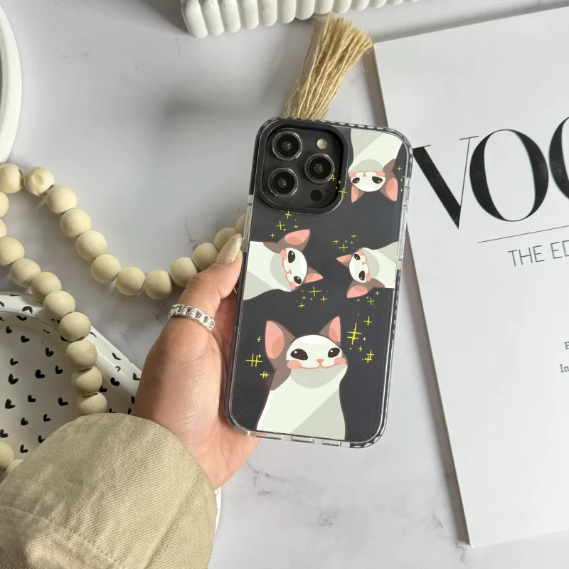 قاب چاپی سفارشی شفاف casetify طرح mimcat کد 0447 مناسب گوشی سامسونگ - Image 4