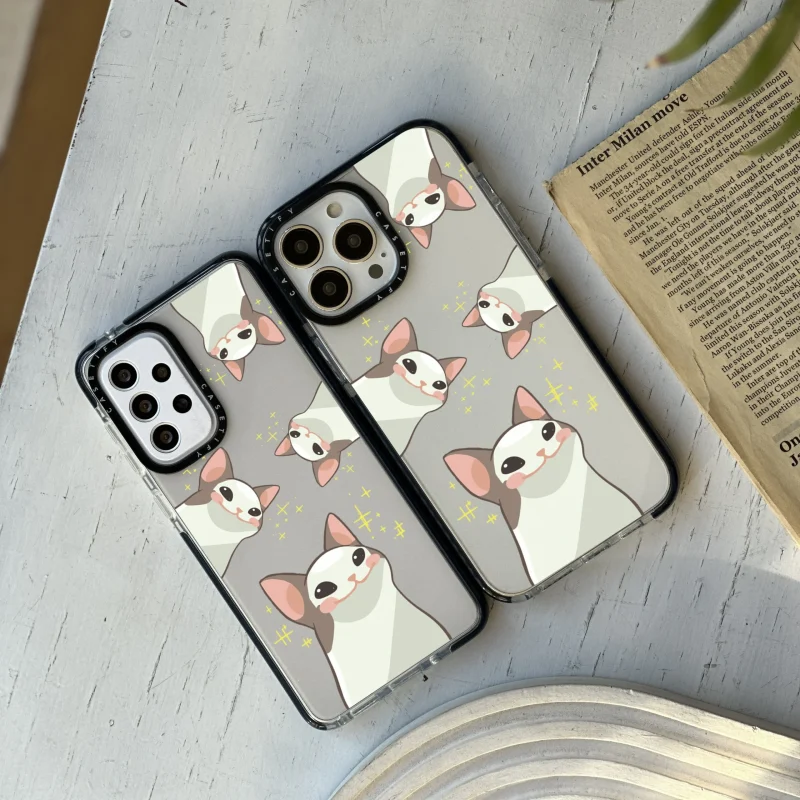 قاب چاپی سفارشی شفاف casetify طرح mimcat کد 0447 مناسب گوشی سامسونگ - Image 3