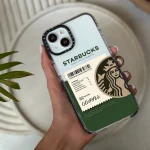 قاب چاپی سفارشی شفاف casetify طرح Starbucks کد 0190 مناسب گوشی سامسونگ - Image 2