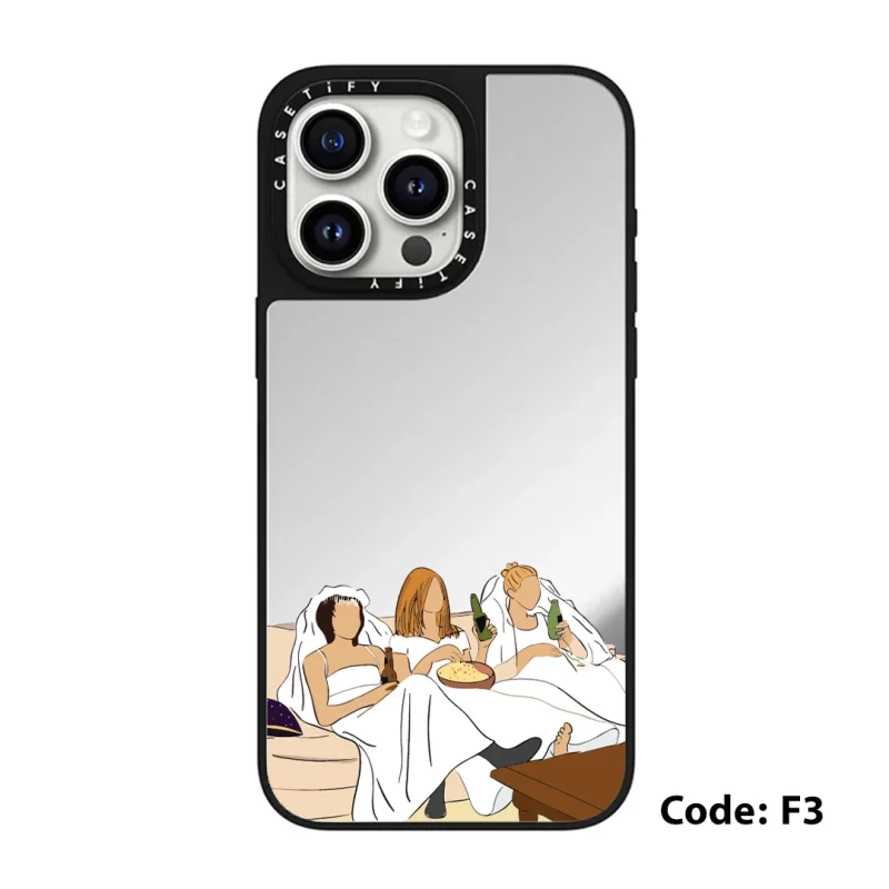 قاب چاپی سفارشی آینه ای casetify طرح 1-3 Friends کد 0436 مناسب گوشی آیفون - Image 3