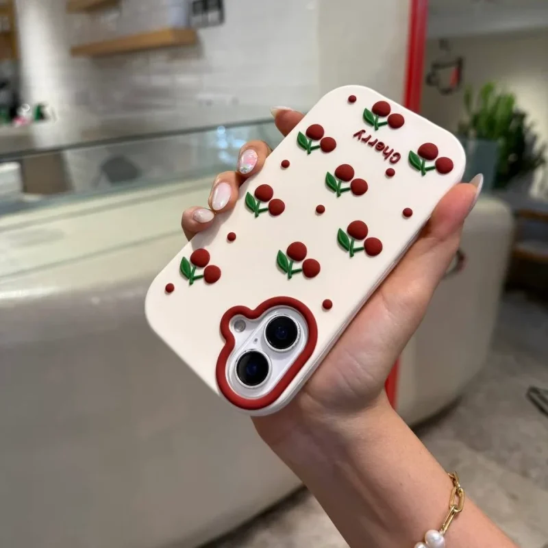 قاب آلبالو گیلاس ریز سیلیکونی Cherry مناسب گوشی سامسونگ - Image 3
