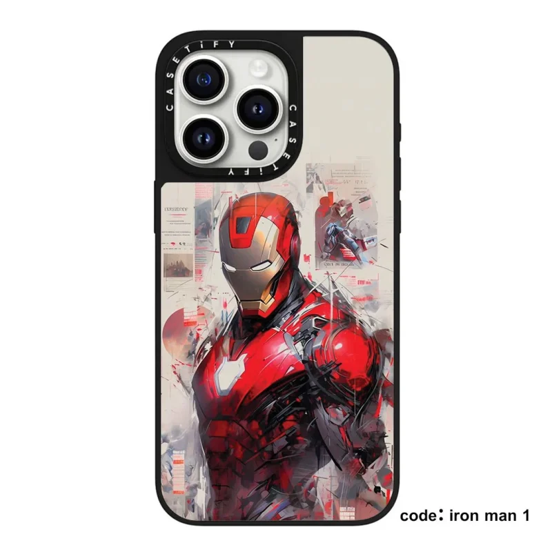 قاب casetify چاپی سفارشی طرح marvel collection – Iron Man کد 0344 مناسب گوشی آیفون - Image 1