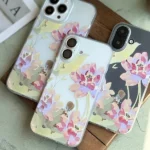 قاب شفاف طرح Lotus flowers گل نیلوفر مناسب گوشی آیفون - Image 7