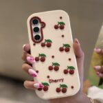 قاب آلبالو گیلاس ریز سیلیکونی Cherry مناسب گوشی سامسونگ