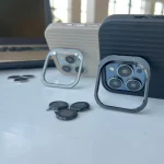 قاب مگ سیف طرح MagSafe Kichstand با گلس لنز رینگی مناسب گوشی آیفون - Image 4