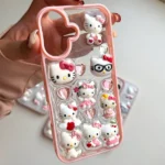 قاب شاین Hello Kitty طرح هلوکیتی برجسته مناسب گوشی آیفون - Image 2
