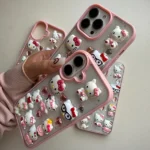قاب شاین Hello Kitty طرح هلوکیتی برجسته مناسب گوشی آیفون - Image 4
