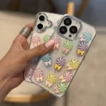 قاب آبنبات برجسته شفاف طرح riboon candy case مناسب گوشی آیفون - Image 2