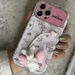 قاب خرگوش طرح sweet bunny با آویز مناسب گوشی آیفون