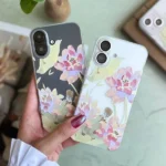 قاب شفاف طرح Lotus flowers گل نیلوفر مناسب گوشی آیفون - Image 3