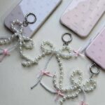 قاب پاپیون طرح Bowtie pinky با آویز مناسب گوشی آیفون - Image 4