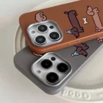 قاب چرمی سگ طرح Dachshund dog مناسب گوشی آیفون - Image 2