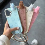 قاب لابوبو طرح Masa labubu با آویز مناسب گوشی آیفون
