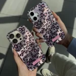 قاب پلنگی طرح love kitty مناسب گوشی آیفون